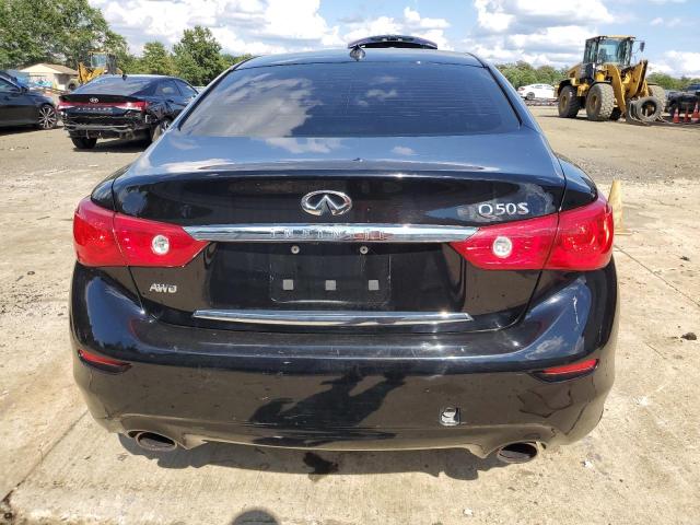 JN1BV7AR2FM421142 - 2015 INFINITI Q50 BASE BLACK photo 6