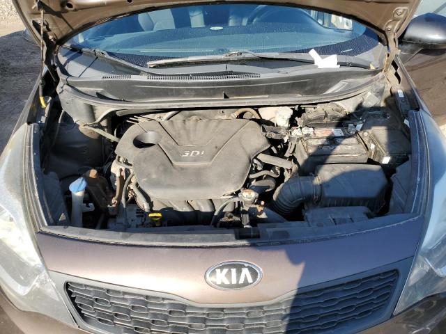 KNADM4A38D6143963 - 2013 KIA RIO LX BROWN photo 11