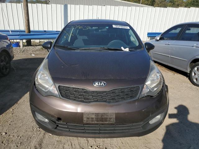 KNADM4A38D6143963 - 2013 KIA RIO LX BROWN photo 5