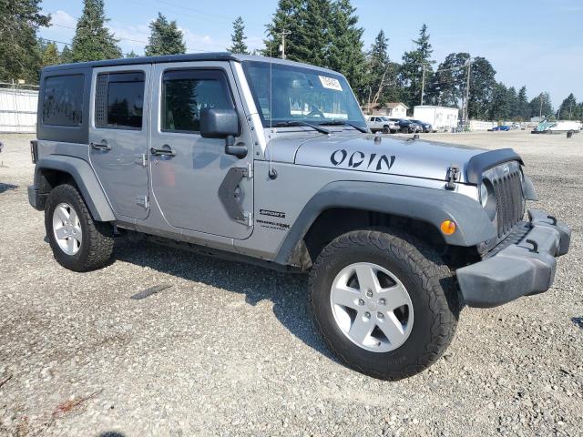 1C4BJWDG6JL911028 - 2018 JEEP WRANGLER U SPORT SILVER photo 4