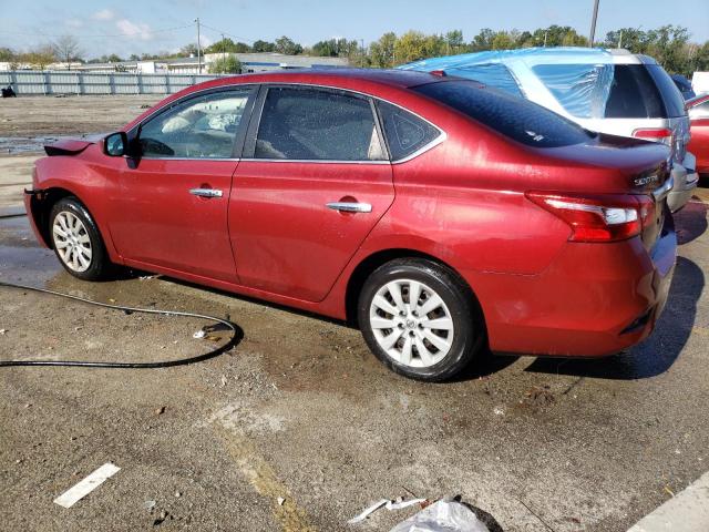 3N1AB7AP9HL680081 - 2017 NISSAN SENTRA S BURGUNDY photo 2