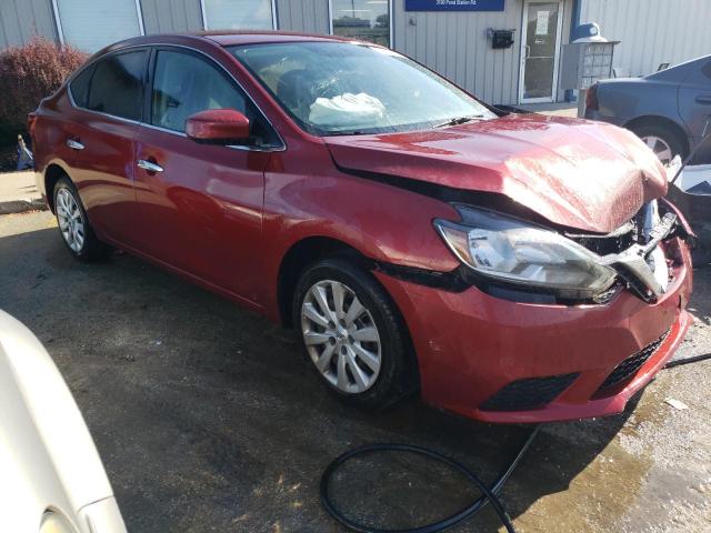 3N1AB7AP9HL680081 - 2017 NISSAN SENTRA S BURGUNDY photo 4