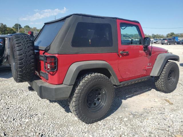 1J4FA24118L654130 - 2008 JEEP WRANGLER X RED photo 3