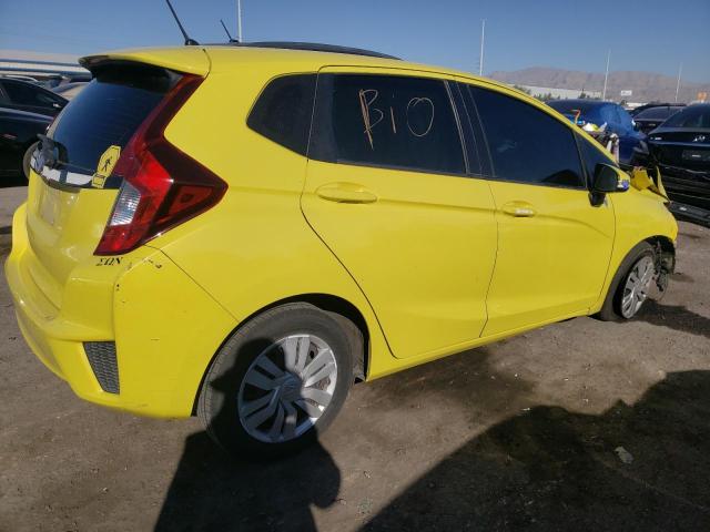 JHMGK5H58GX006053 - 2016 HONDA FIT LX YELLOW photo 3