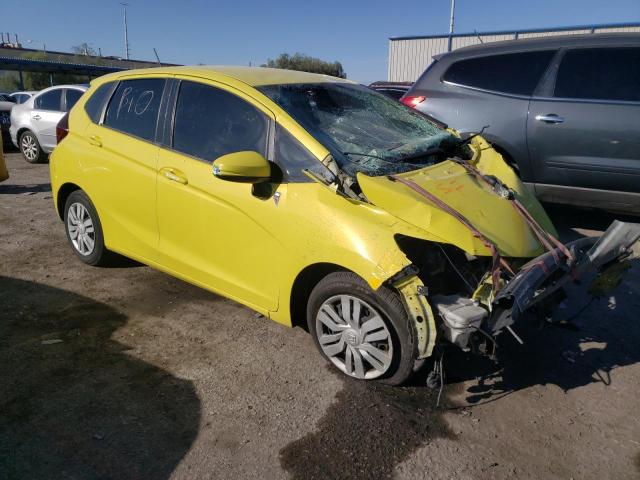 JHMGK5H58GX006053 - 2016 HONDA FIT LX YELLOW photo 4