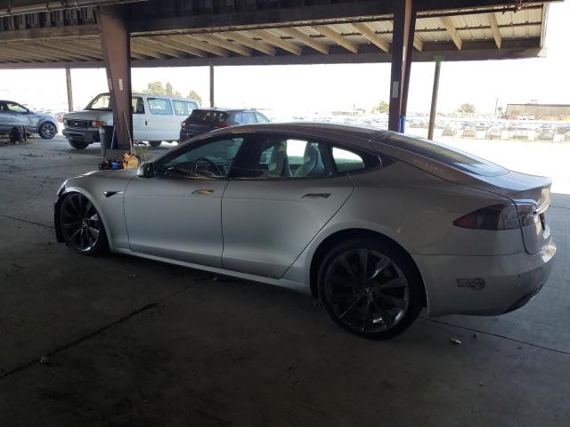 5YJSA1E29HF189749 - 2017 TESLA MODEL S SILVER photo 2