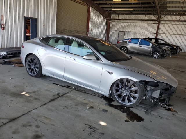 5YJSA1E29HF189749 - 2017 TESLA MODEL S SILVER photo 4
