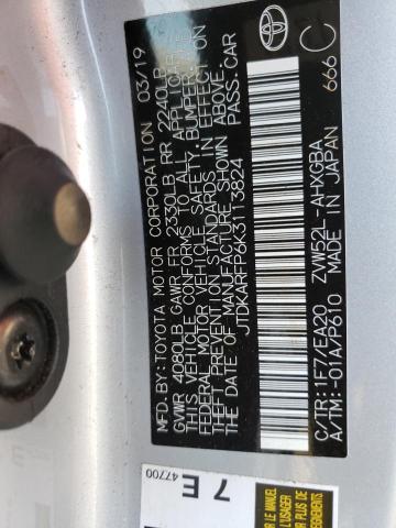 JTDKARFP6K3113824 - 2019 TOYOTA PRIUS PRIM თეთრი ფოტო 13