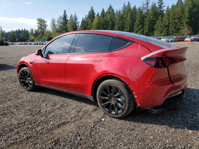 5YJYGDED7MF181395 - 2021 TESLA MODEL Y RED photo 2