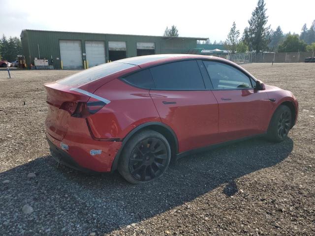 5YJYGDED7MF181395 - 2021 TESLA MODEL Y RED photo 3