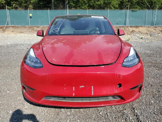 5YJYGDED7MF181395 - 2021 TESLA MODEL Y RED photo 5