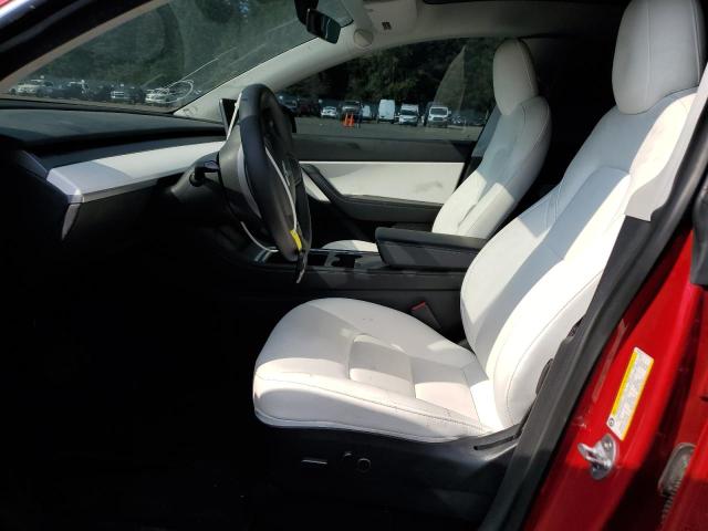 5YJYGDED7MF181395 - 2021 TESLA MODEL Y RED photo 7