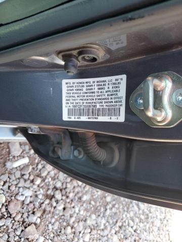 19XFC2F72GE067685 - 2016 HONDA CIVIC EX GRAY photo 12