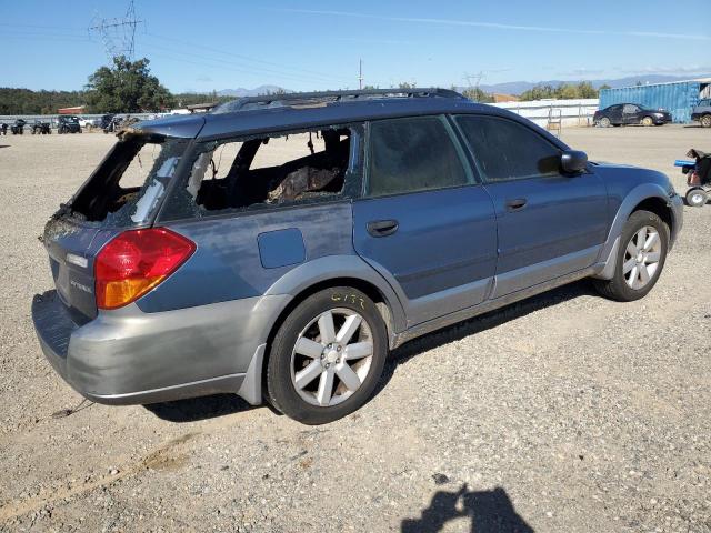 4S4BP61CX67324259 - 2006 SUBARU LEGACY OUTBACK 2.5I BLUE photo 3