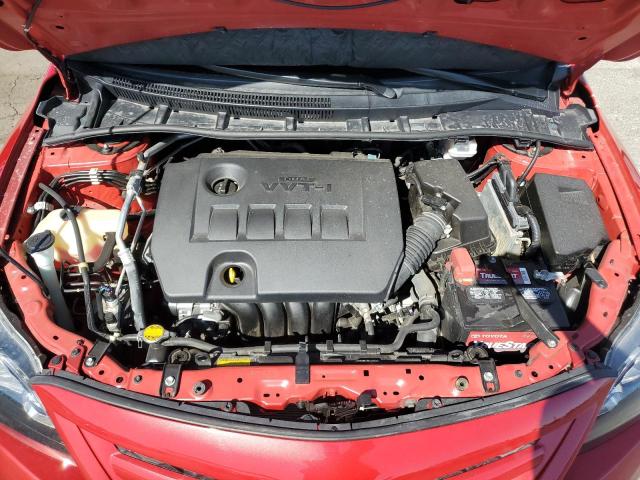 2T1BU4EEXCC847515 - 2019 TOYOTA CARROLLA BASE RED photo 11