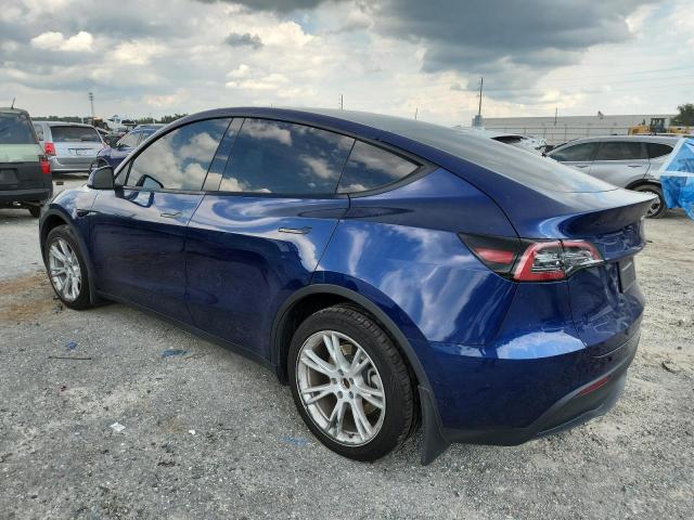 7SAYGAEE9NF549300 - 2022 TESLA MODEL Y BLUE photo 2