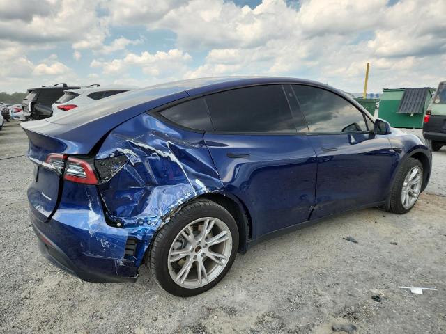 7SAYGAEE9NF549300 - 2022 TESLA MODEL Y BLUE photo 3