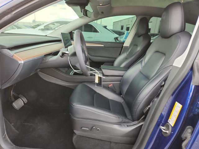 7SAYGAEE9NF549300 - 2022 TESLA MODEL Y BLUE photo 7