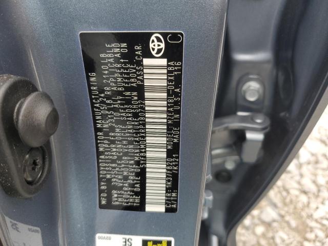 5YFB4MDEXRP180732 - 2024 TOYOTA COROLLA LE BLUE photo 12