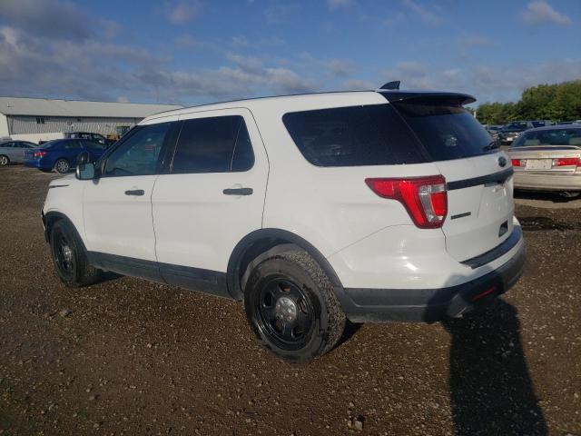 1FM5K8AR8JGC18994 - 2018 FORD EXPLORER POLICE INTERCEPTOR WHITE photo 2