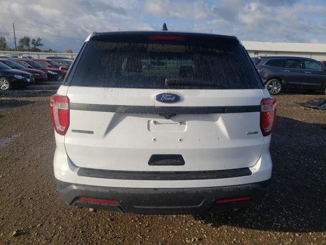 1FM5K8AR8JGC18994 - 2018 FORD EXPLORER POLICE INTERCEPTOR WHITE photo 6
