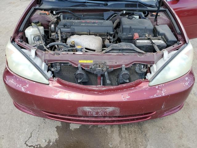 4T1BE32K84U372495 - 2004 TOYOTA CAMRY LE RED photo 11