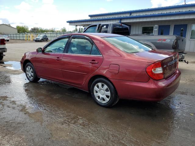 4T1BE32K84U372495 - 2004 TOYOTA CAMRY LE RED photo 2