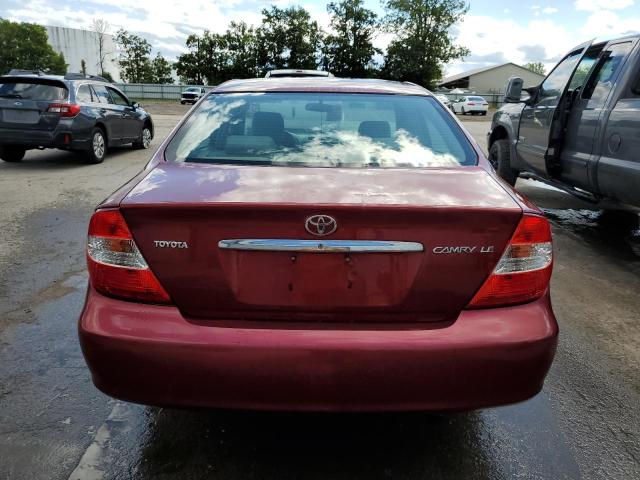 4T1BE32K84U372495 - 2004 TOYOTA CAMRY LE RED photo 6