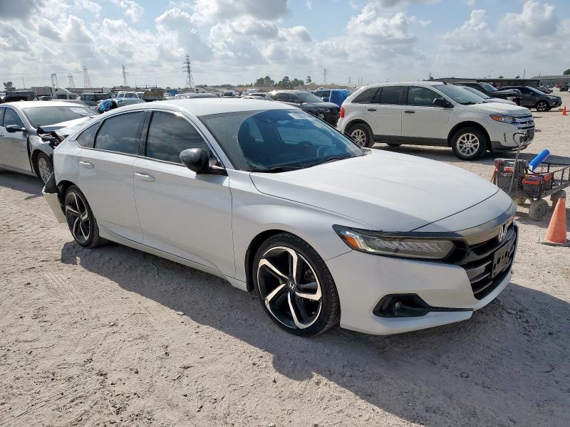 1HGCV1F32MA028311 - 2021 HONDA ACCORD SPORT WHITE photo 4
