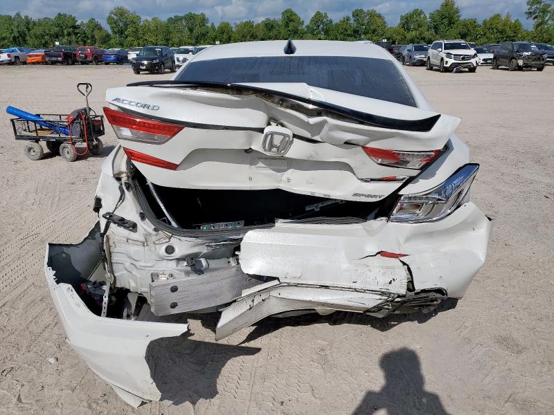 1HGCV1F32MA028311 - 2021 HONDA ACCORD SPORT WHITE photo 6