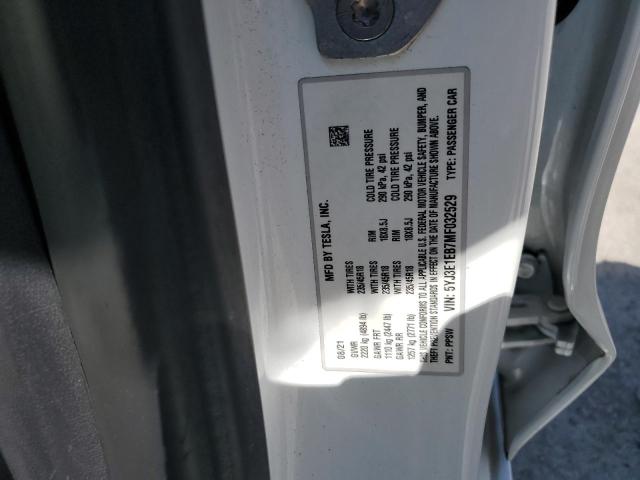 5YJ3E1EB7MF032529 - 2021 TESLA MODEL 3 Ağ foto 12
