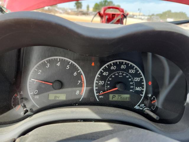 2T1BU4EE8DC095668 - 2013 TOYOTA COROLLA BASE RED photo 9