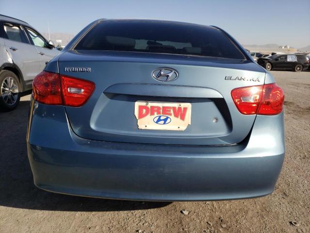 KMHDU46D97U080274 - 2007 HYUNDAI ELANTRA GLS TURQUOISE photo 6