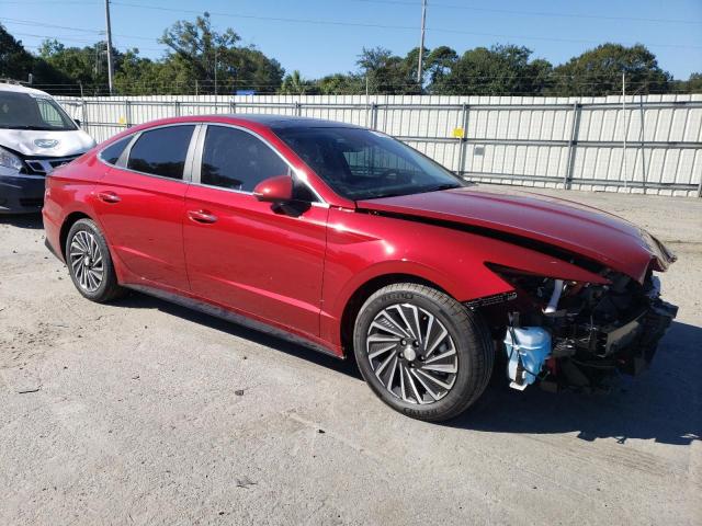 KMHL54JJ3PA061808 - 2023 HYUNDAI SONATA HYBRID RED photo 4