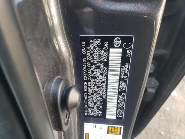 JTDKARFP5J3078269 - 2018 TOYOTA PRIUS PRIM 灰色 照片 12