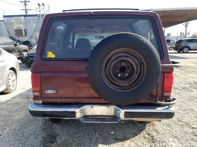 1FMCU14T1KUA42776 - 1989 FORD BRONCO II RED photo 6