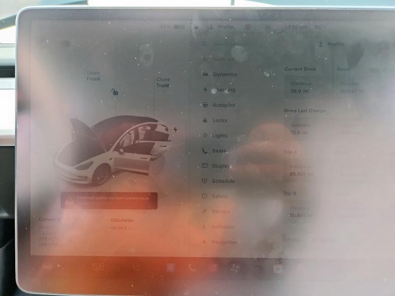 5YJ3E1EB9NF228912 - 2022 TESLA MODEL 3 Білий фото 9