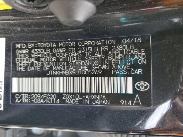 JTNKHMBX9J1005269 - 2018 TOYOTA C-HR XLE Qara foto 13