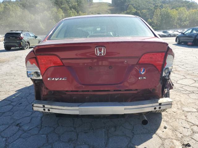 1HGFA16867L075063 - 2007 HONDA CIVIC EX RED photo 6
