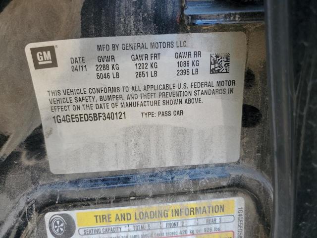 1G4GE5ED5BF340121 - 2011 BUICK LACROSSE CXS 黑色 照片 13