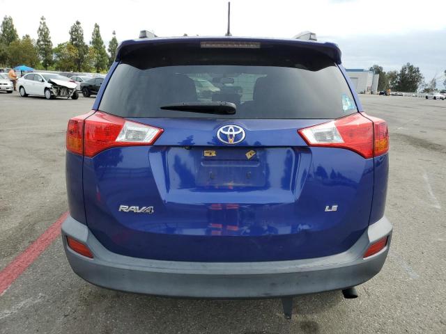 2T3ZFREV7FW198403 - 2015 TOYOTA RAV4 LE BLUE photo 6