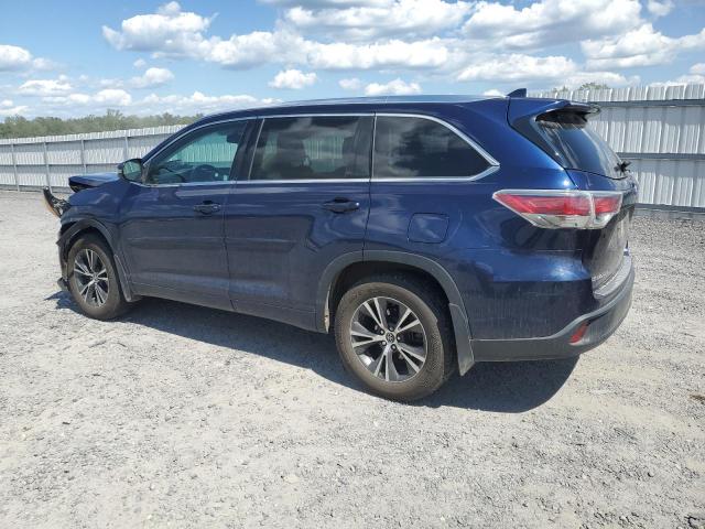 5TDJKRFHXGS289251 - 2016 TOYOTA HIGHLANDER XLE Blau Foto 2