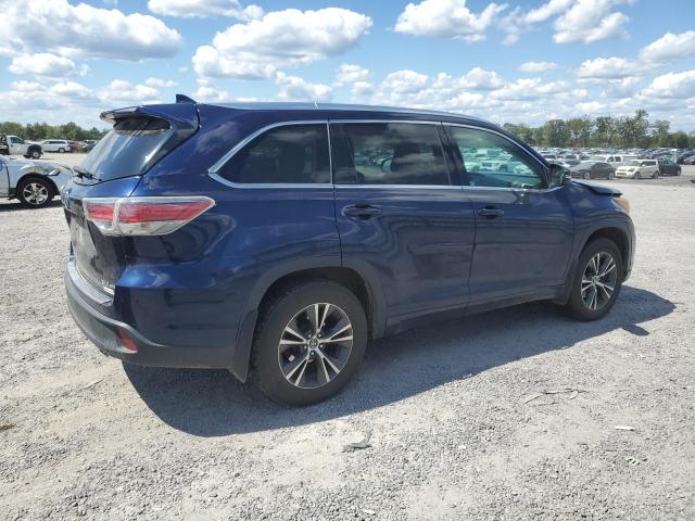 5TDJKRFHXGS289251 - 2016 TOYOTA HIGHLANDER XLE Blau Foto 3