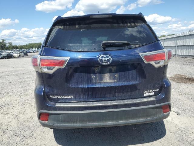 5TDJKRFHXGS289251 - 2016 TOYOTA HIGHLANDER XLE Blau Foto 6