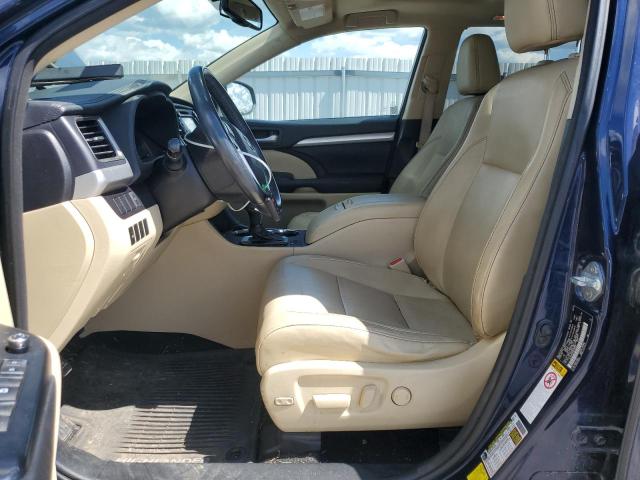 5TDJKRFHXGS289251 - 2016 TOYOTA HIGHLANDER XLE Blau Foto 7