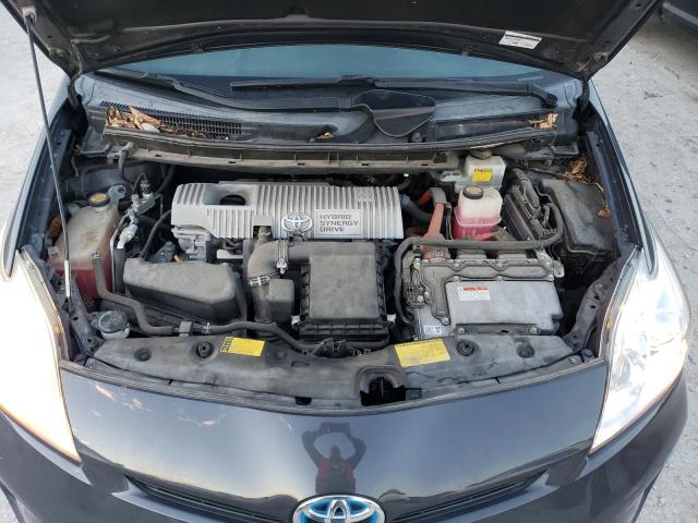 JTDKN3DU0C1563119 - 2012 TOYOTA PRIUS CHARCOAL photo 11