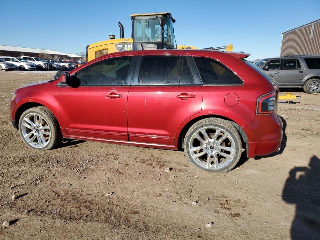 2FMDK40C69BA97399 - 2009 FORD EDGE SPORT RED photo 2