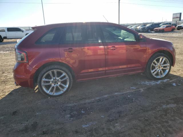 2FMDK40C69BA97399 - 2009 FORD EDGE SPORT RED photo 3