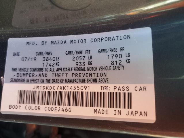 JM1DKDC7XK1455091 - 2019 MAZDA CX-3 TOURING GRAY photo 13