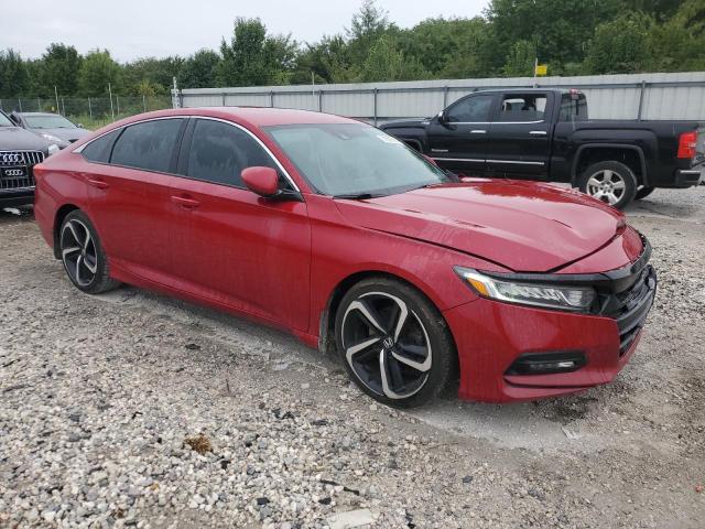 1HGCV1F31JA163615 - 2018 HONDA ACCORD SPORT წითელი ფოტო 4